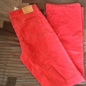 NWT J. Crew Bootcut Dream Stretch Corduroy Pants, Red, Size 0 Short